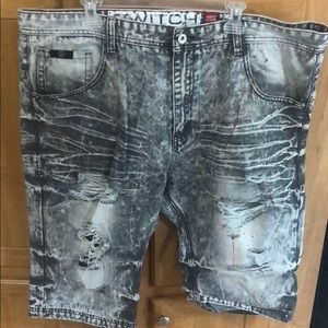 Grey denim shorts size 44